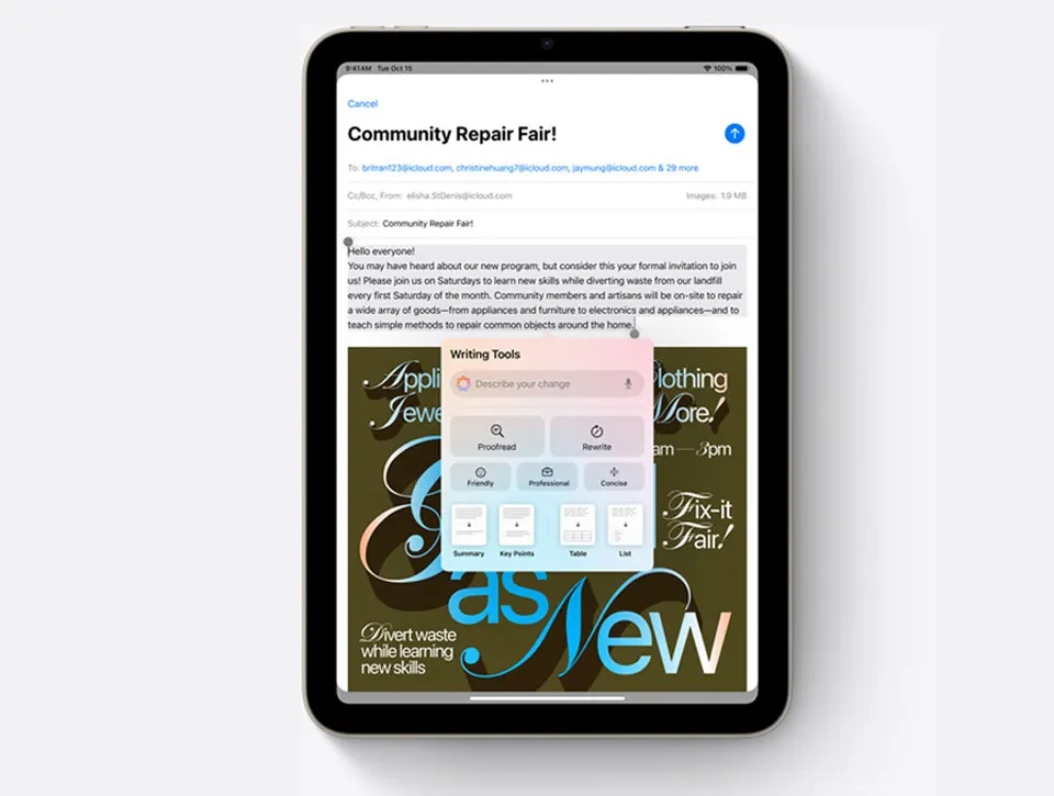 Планшет Apple iPad Mini 7 (A17 Pro) Wi-Fi 128GB (6)