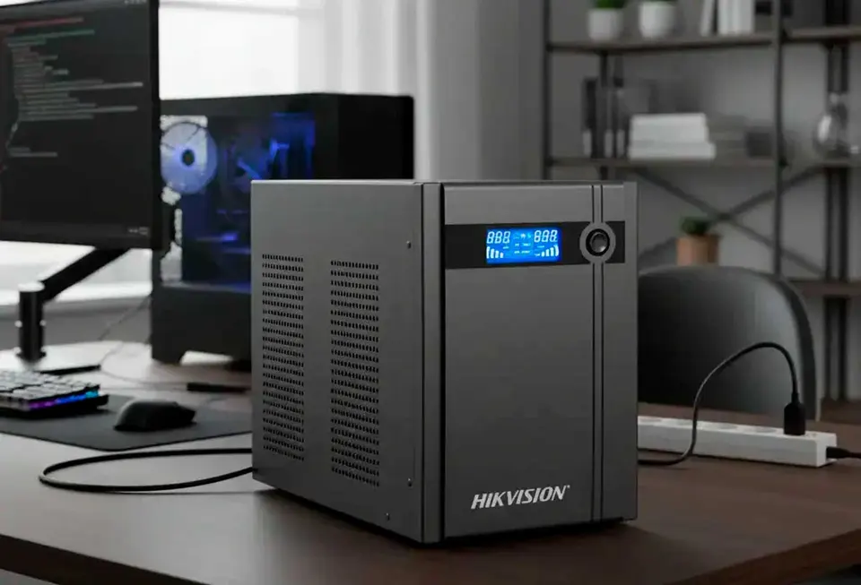 Источник бесперебойного питания (3000 Вт) UPS HIKVISION DS-UPS3000/EU/MA 3000VA 4*Output Socket (2)