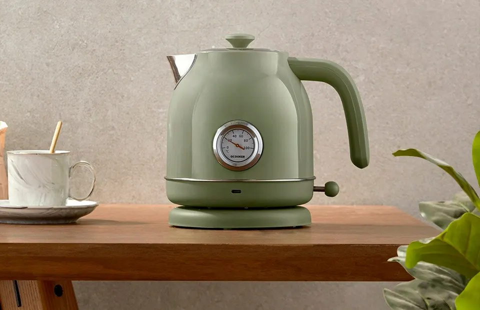 Электрочайник с датчиком температуры Xiaomi Qcooker Retro Electric Kettle (3)