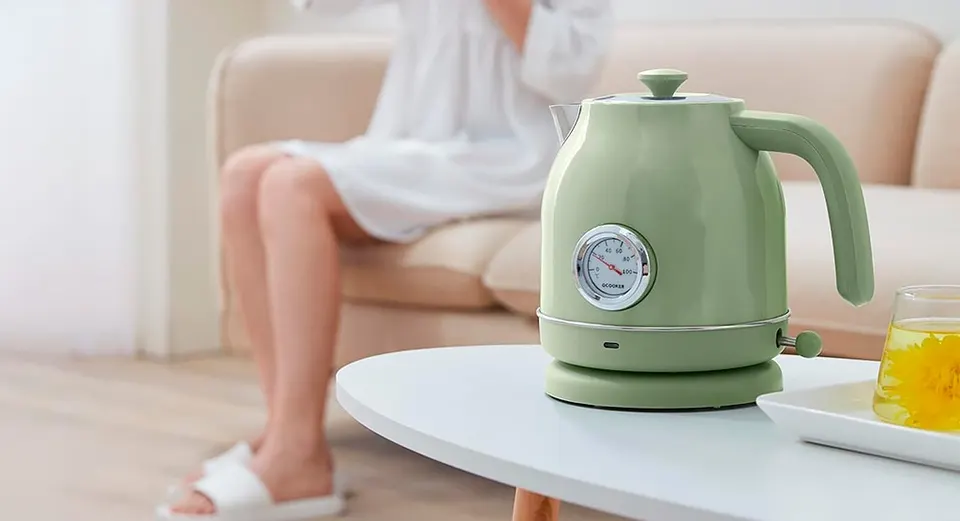 Электрочайник с датчиком температуры Xiaomi Qcooker Retro Electric Kettle (4)