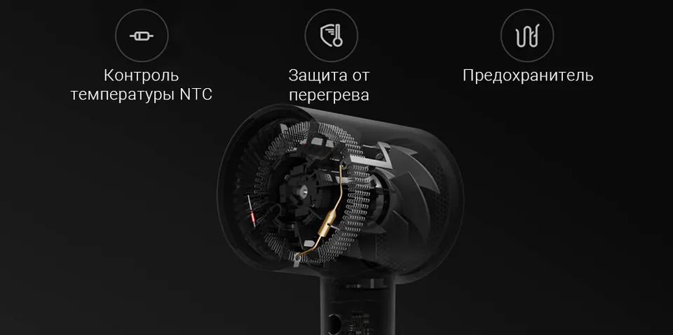 Фен для волос Xiaomi Mi Mijia Negative Ion Hair Dryer H300 (8)