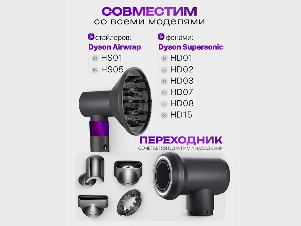 Диффузор насадка для фена стайлера (2)