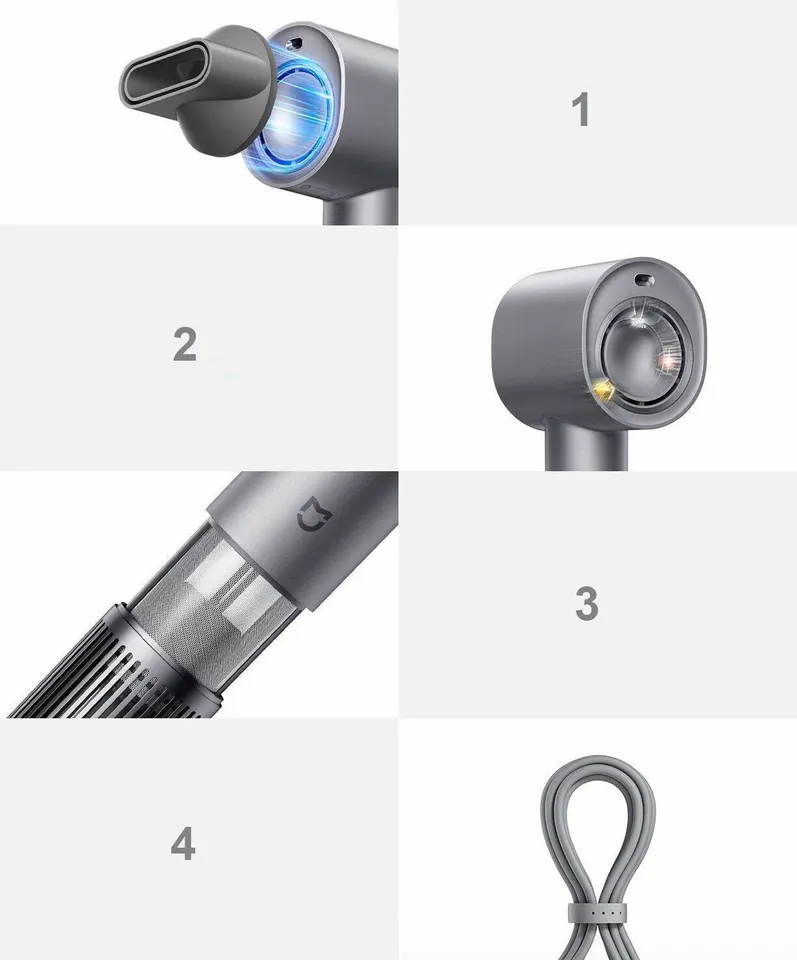 Фен для волос Xiaomi Mijia High Speed Water Ion Hair Dryer H701 (10)