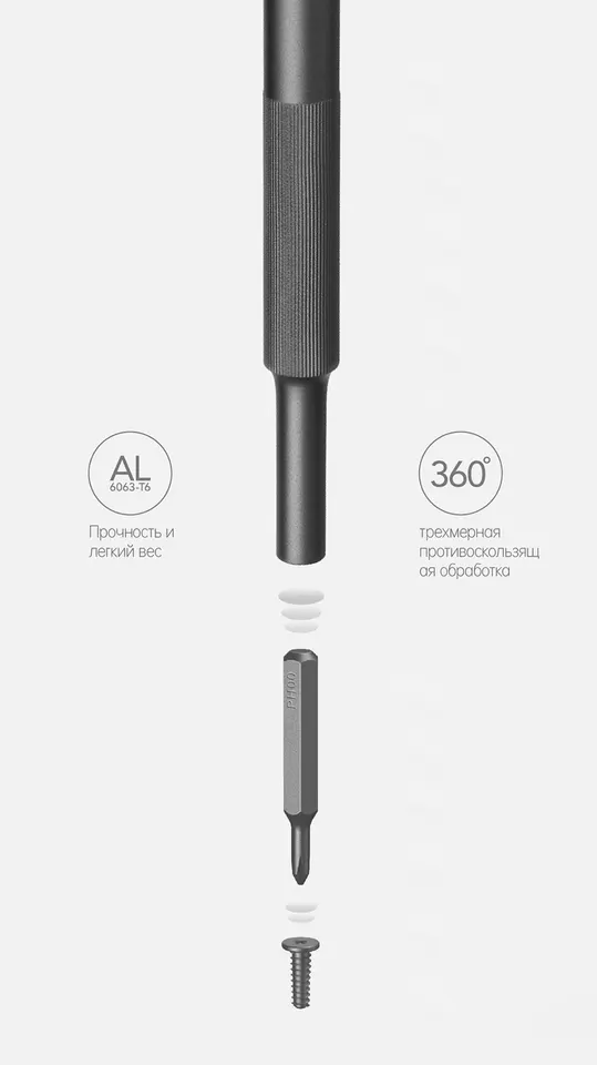 Отвертка с комплектом бит Xiaomi HOTO Precision Screwdriver Kit 28 in 1 (3)