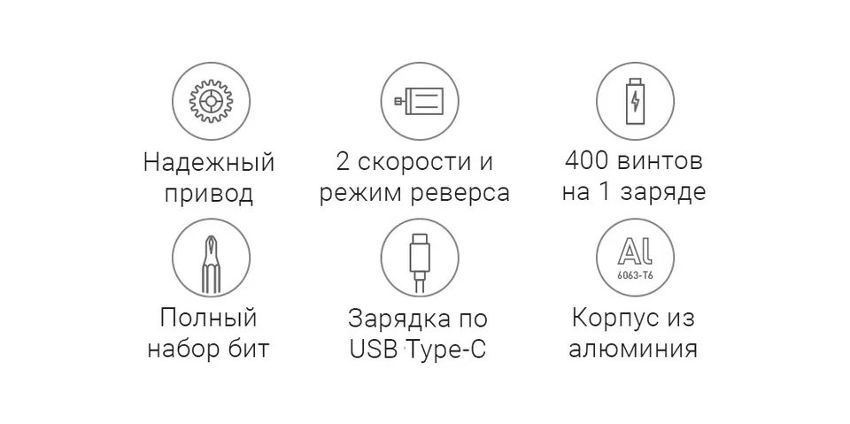 Электрическая отвертка Xiaomi Mijia Electric Precision Screwdriver 24-в-1 (2)