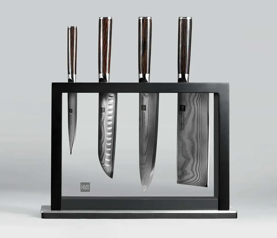 Набор кухонных ножей Xiaomi HuoHou Damascus Knife Set Ling Series (1)