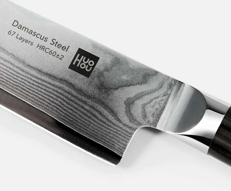 Набор кухонных ножей Xiaomi HuoHou Damascus Knife Set Ling Series (5)