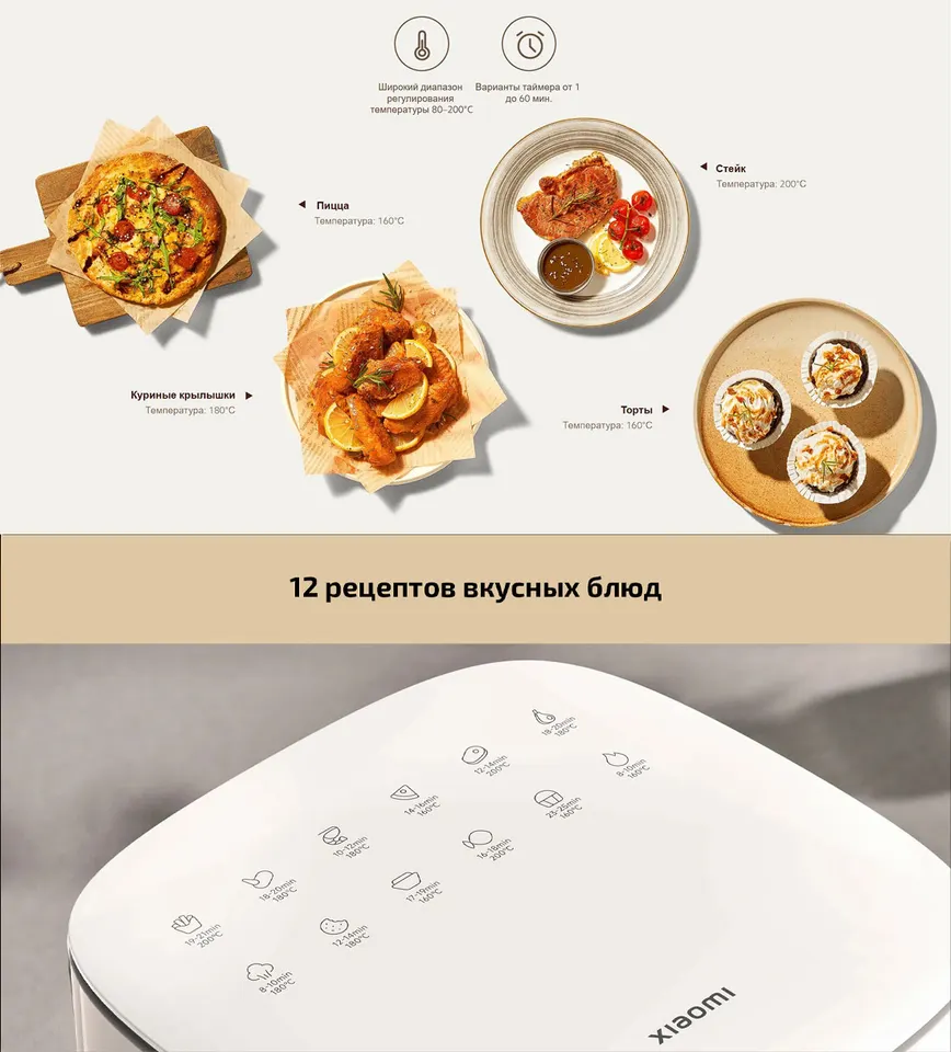 Умная аэрофритюрница Xiaomi Mi Smart Air Fryer Essential 6L (7)