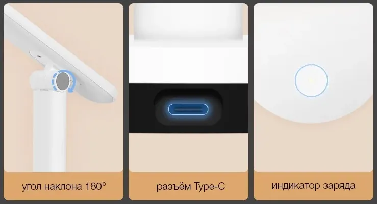 Настольная лампа Xiaomi Yeelight LED Folding Desk Lamp Z1 Pro (5)