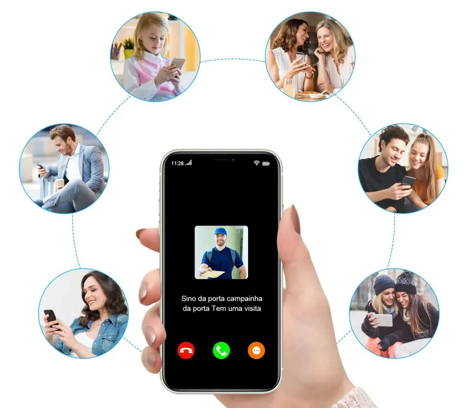 Умный дверной звонок с камерой Blulory Smart Doorbell System X6 (домофон) (3)