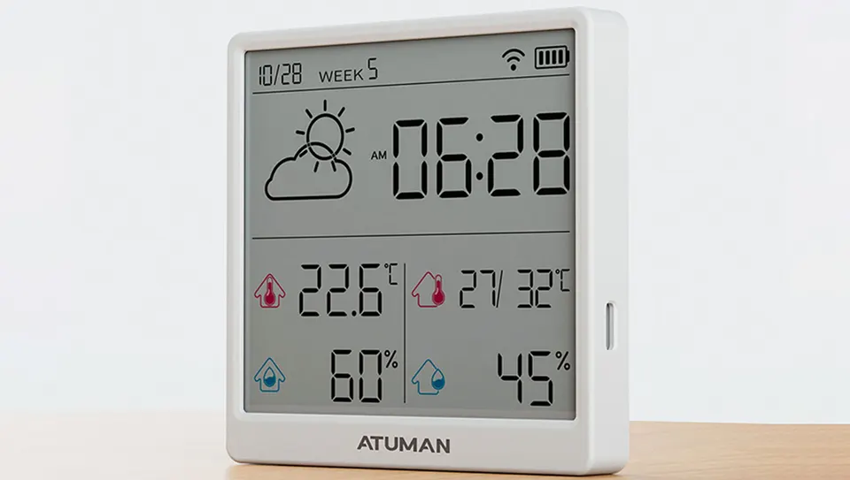 Часы-датчик термометр/гигрометр Atuman TH3 (3)