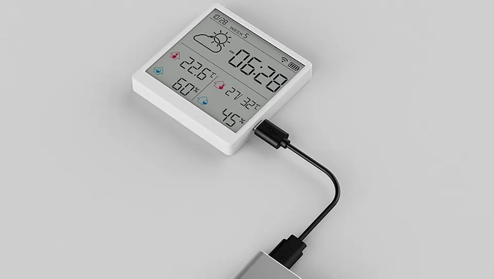 Часы-датчик термометр/гигрометр Atuman TH3 (4)