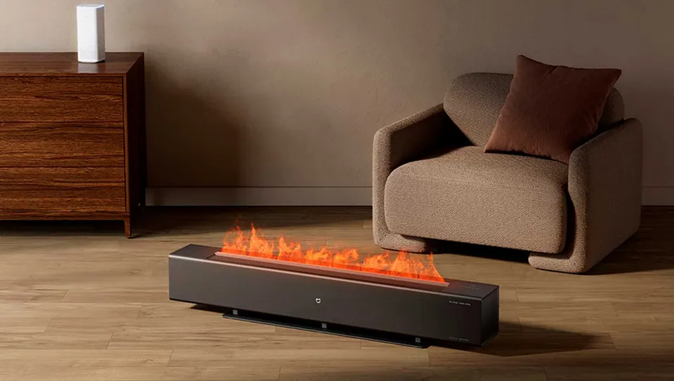 Обогреватель воздуха Xiaomi Mijia Graphene Baseboard Electric Heater Simulation Flame (8)
