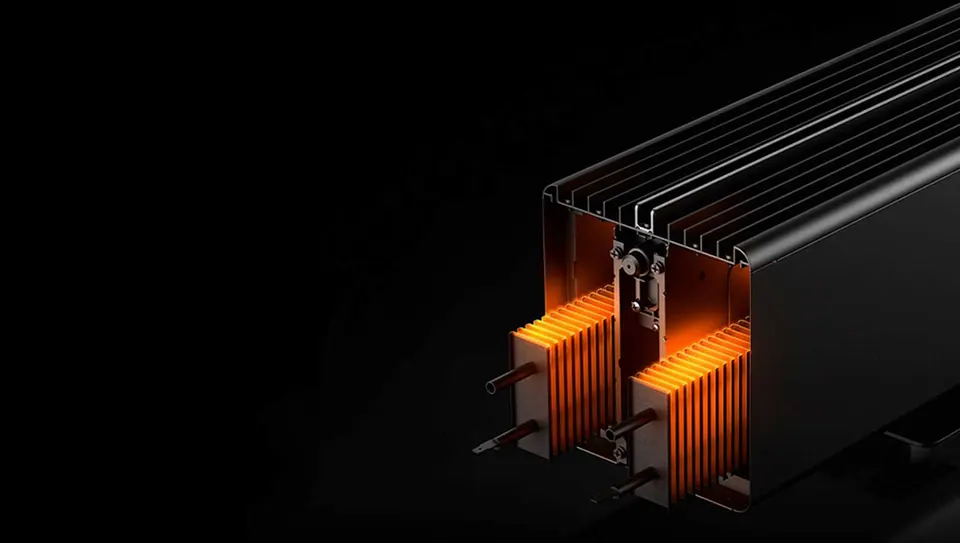 Обогреватель воздуха Xiaomi Mijia Graphene Baseboard Electric Heater Simulation Flame (5)