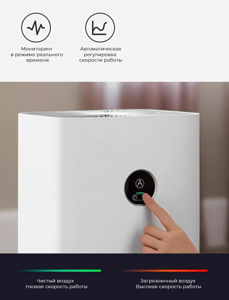 Очиститель воздуха Xiaomi Smart Air Purifier 4 EU Глобал (15)