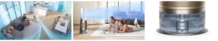 Увлажнитель и очиститель воздуха Dyson Purifier Humidify+Cool Formaldehyde (Nickel/Gold) PH04 (1)