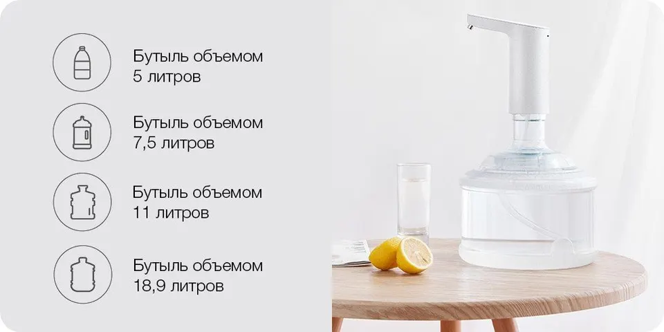 Автоматическая помпа для воды Xiaomi Xiaolang Automatic Water Supply (4)