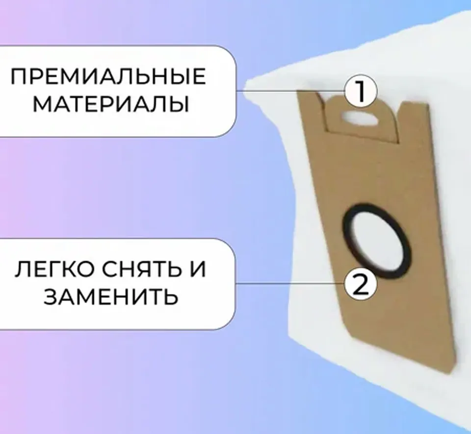Мешок для сбора пыли для робот-пылесоса Lydsto W2 (2)