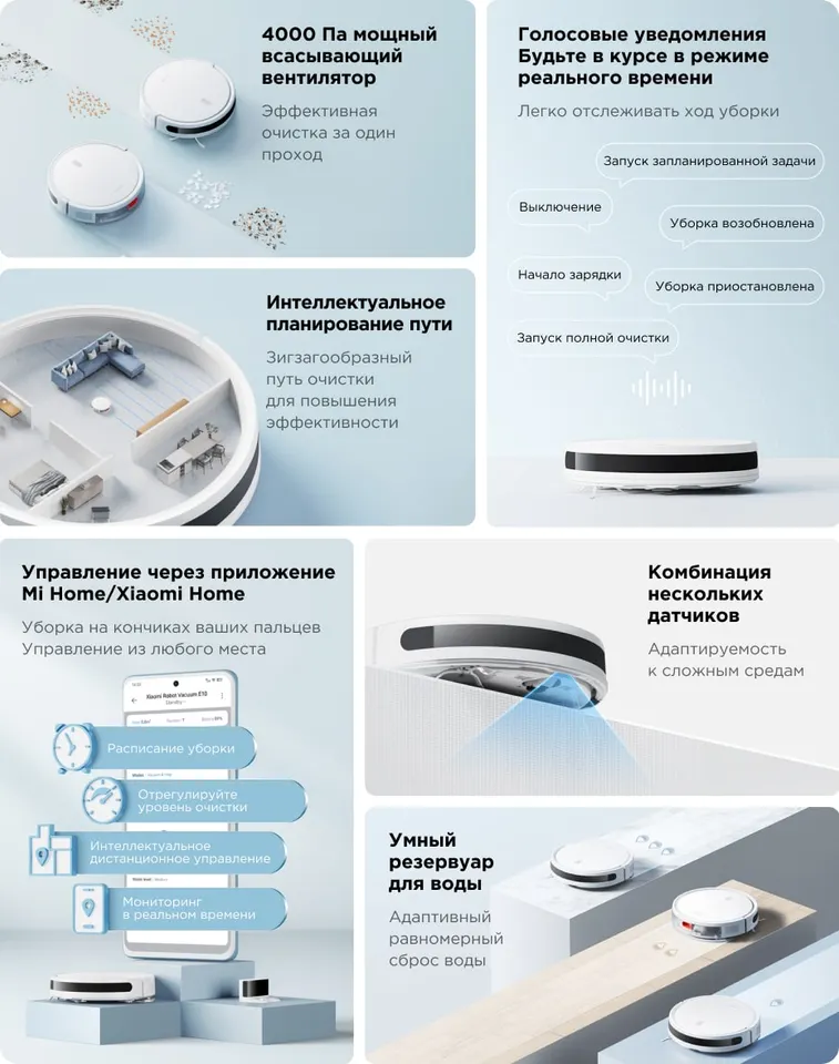 Робот-пылесос Xiaomi Mi Robot Vacuum E10 EU (2)