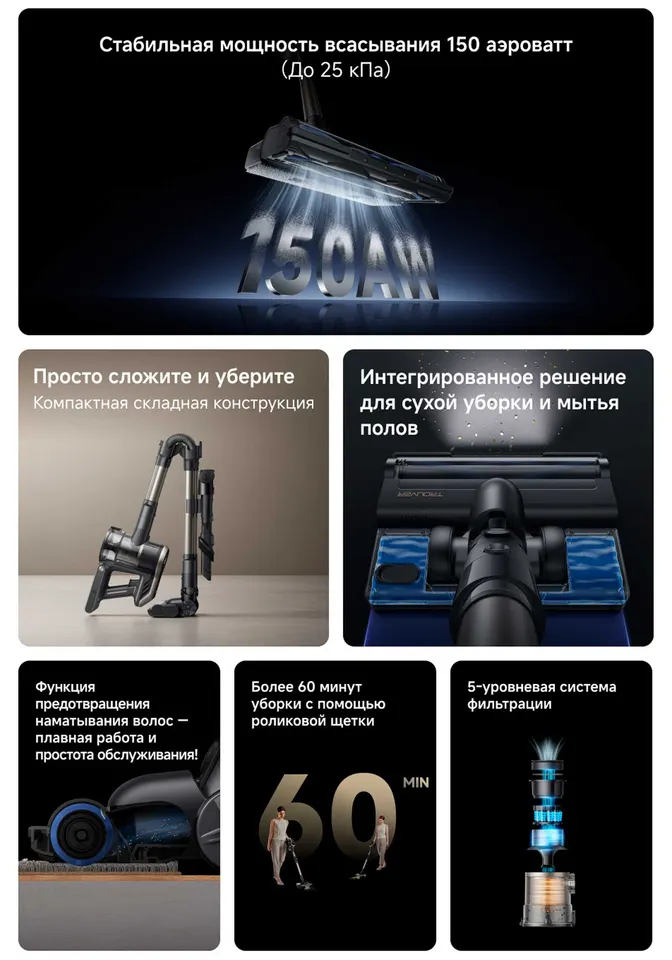 Ручной пылесос Dreame Trouver J40 (2)