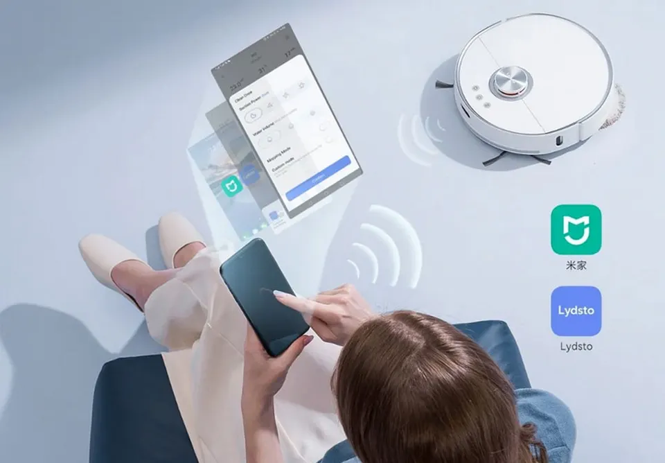 Робот пылесос Lydsto Self Cleaning Sweeping Robot W2 Edge White (11)