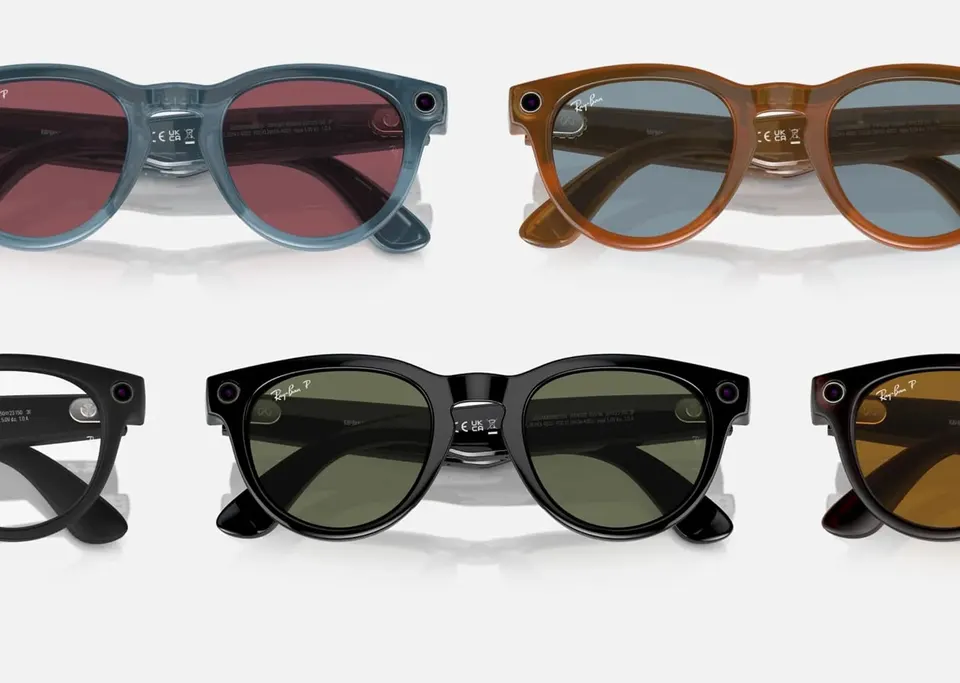 Солнцезащитные очки Ray-Ban Meta Wayfarer RW4006, Shiny Black / G-15 Green (8)