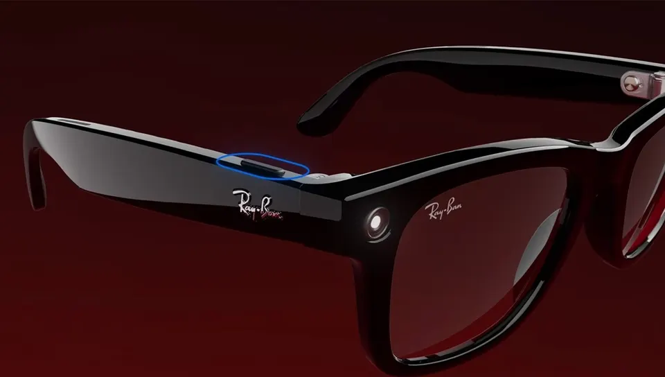 Солнцезащитные очки Ray-Ban Meta Wayfarer RW4006, Shiny Black / G-15 Green (2)