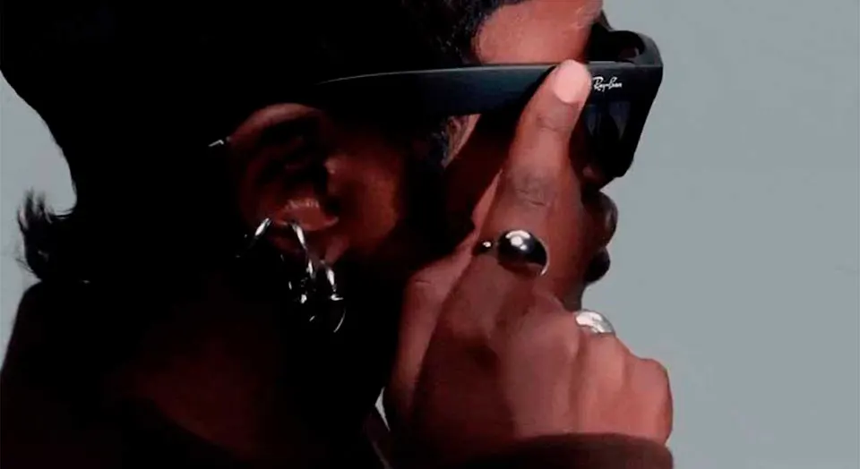 Солнцезащитные очки RayBan Meta Headliner Gen 2 Shiny Black Transition Graph. Green (5)
