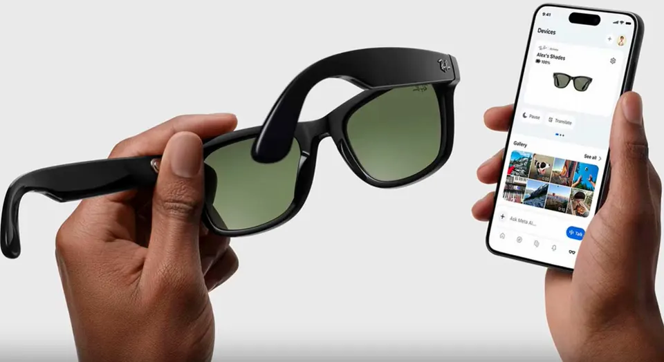 Солнцезащитные очки RayBan Meta Skyler Gen 2 Shiny Black Transition Ametyst (8)