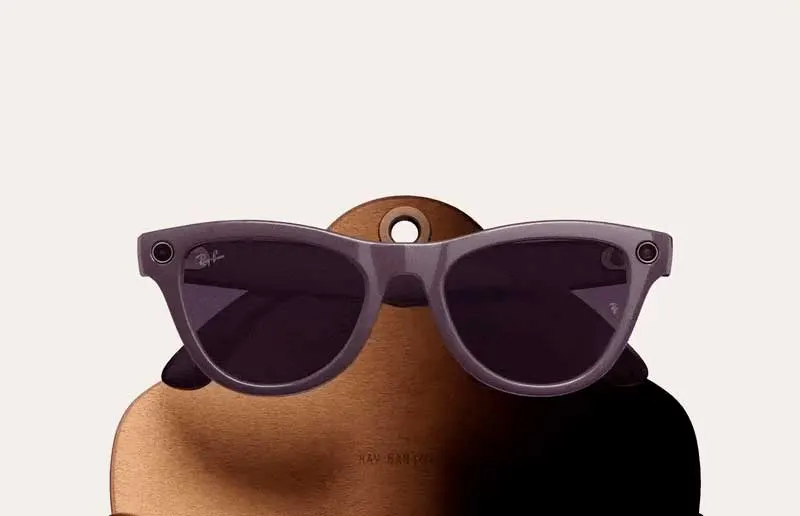 Солнцезащитные очки RayBan Meta Skyler Gen 2 Shiny Black Transition Ametyst (1)