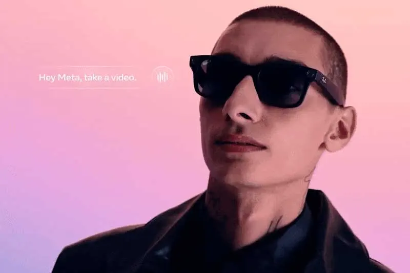 Солнцезащитные очки RayBan Meta Skyler Gen 2 Shiny Black Transition Ametyst (3)