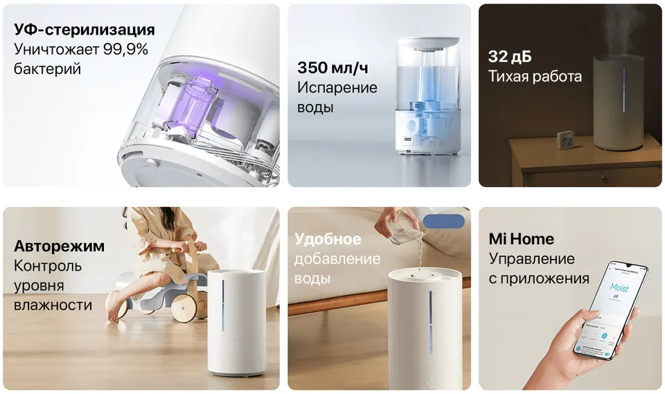 Увлажнитель воздуха Xiaomi Smart Humidifier 2 EU (2)