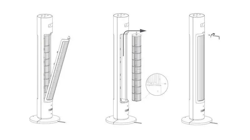 Напольный вентилятор Xiaomi Mijia DC Inverter Tower Fan 2 (9)