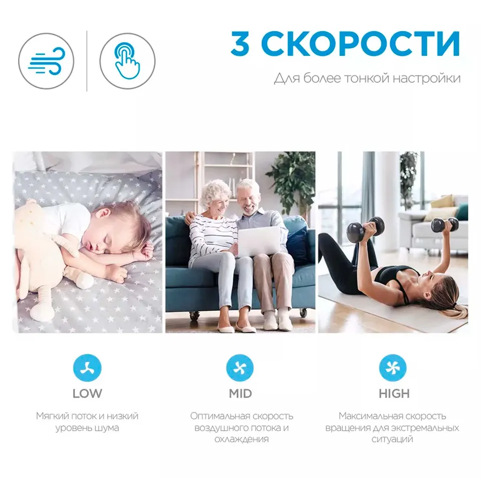 Напольный вентилятор Midea FS4057 (2)
