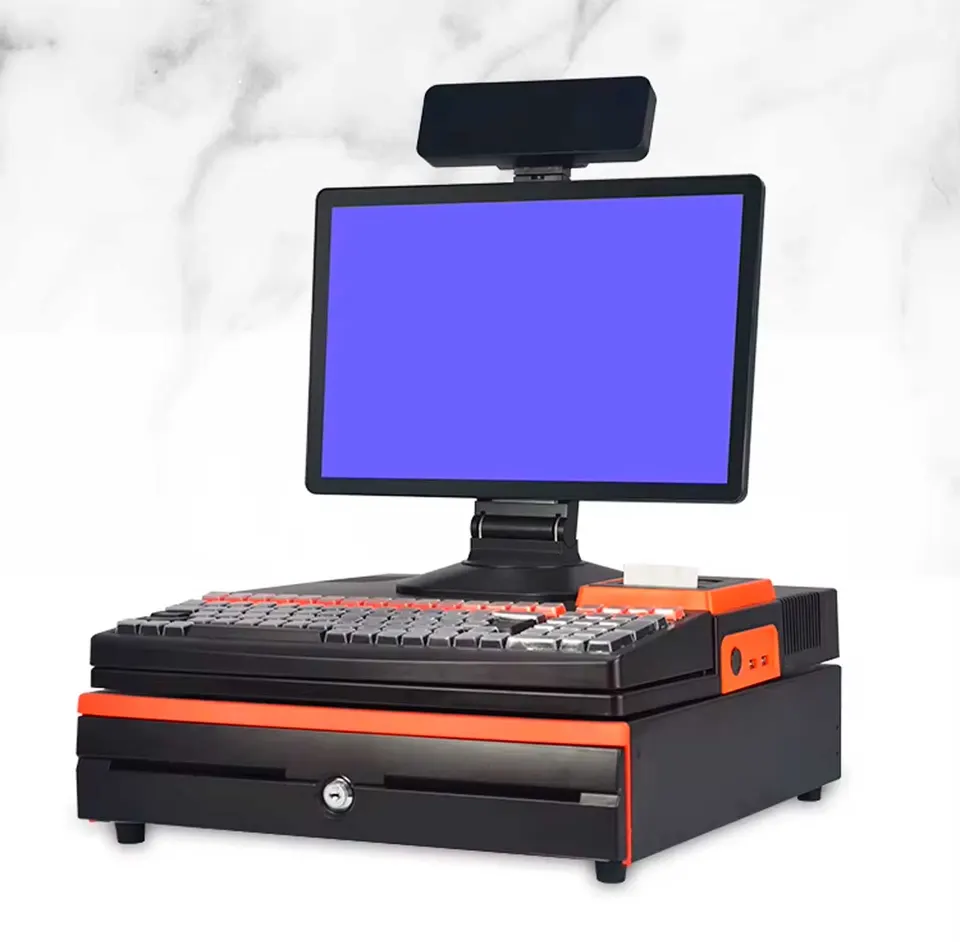 POS Моноблок с клавиатурой CY20 Single screen+led 8 display. 15.6 '/i5-3Gen/DDR3 8Gb/SSD 128Gb/WiFi/Lan/58 Print/Display non touch (1)