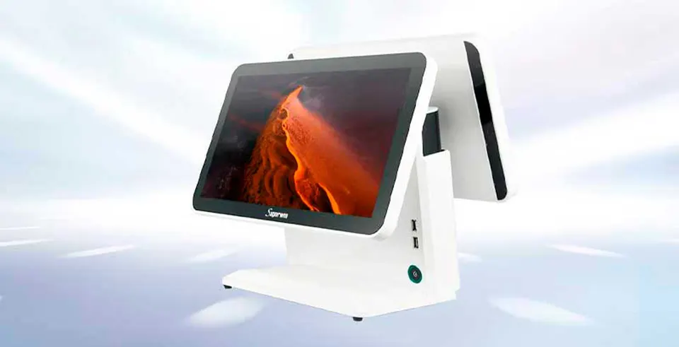 Моноблок сенсорный CY-62K 15.6+15.6- ДВОЙНОЙ ЭКРАН/CPU-i5 3GEN/8+128GB/USB/DDR3/WIFI/RS232/LAN (1)