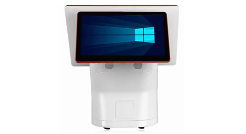 Моноблок сенсорный 15.6"+11.6" /CPU i3 3110M 2.4 GHz/ DDR3 4GB/64GB SSD/USB 6 2.0/LAN/COM/VGA ДВОЙНОЙ ЭКРАН (бело-оранжевый) (3)
