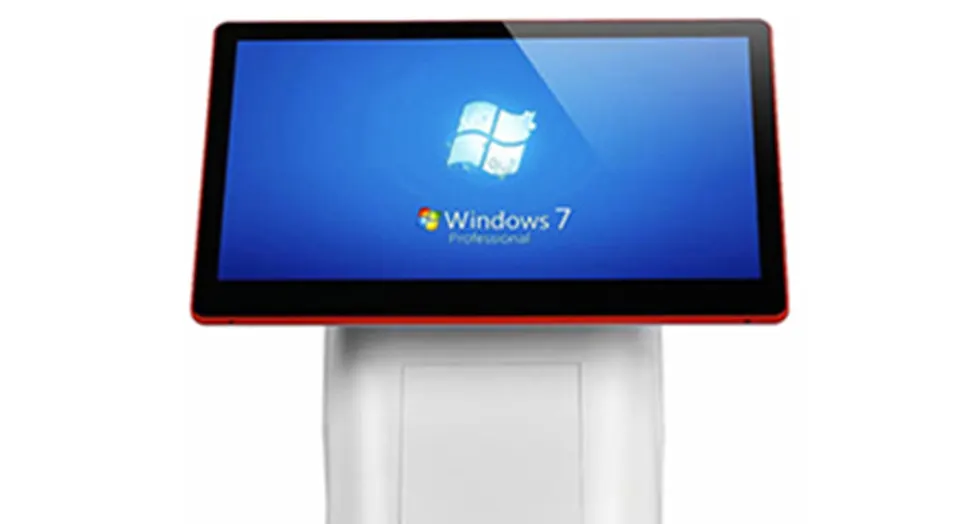 Моноблок сенсорный 15.6"+11.6" /CPU i3 3110M 2.4 GHz/ DDR3 4GB/64GB SSD/USB 6 2.0/LAN/COM/VGA ДВОЙНОЙ ЭКРАН (бело-оранжевый) (4)