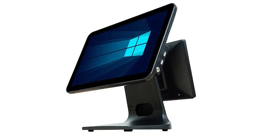 Моноблок сенсорный 15.6"+11.6"/CPU i3 3110M 2.4 GHz/ DDR3 4GB/64GB SSD/USB 6 2.0/LAN/COM/VGA ДВОЙНОЙ ЭКРАН (1)