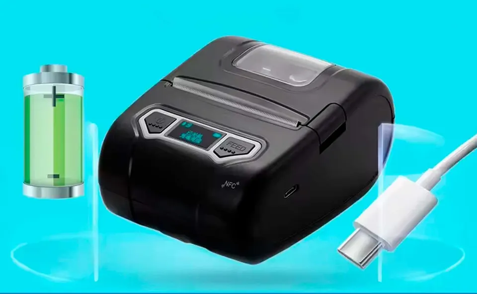 Мобильный принтер этикеток Xprinter XP-P301A USB+Bluetooth (6)