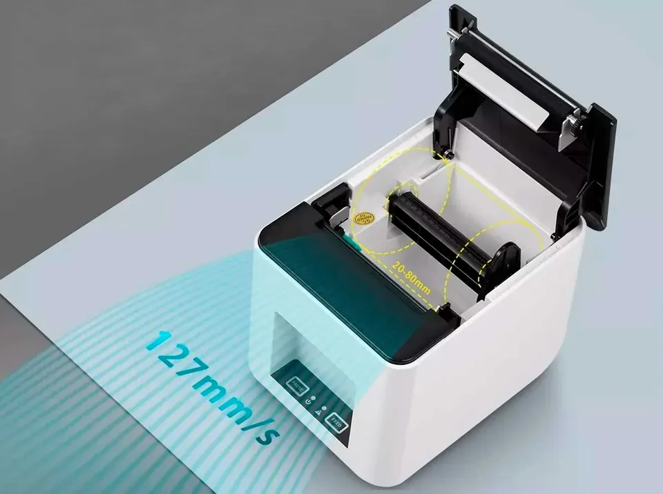 Принтер штрих кодов Xprinter XP-T361U USB+Bluetooth (2)