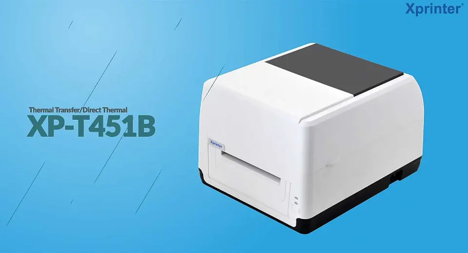 Термотрансферный принтер Xprinter XP-451B 110мм 203DPI USB (1)