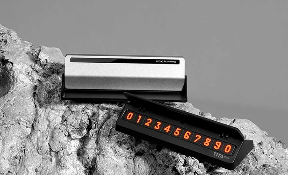 Автовизитка Xiaomi Tita Mini Temporary Parking Card 121*42*22 (1)