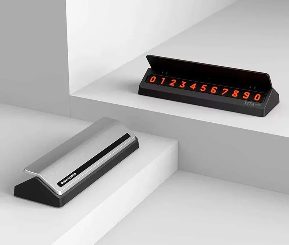 Автовизитка Xiaomi Tita Mini Temporary Parking Card 121*42*22 (5)