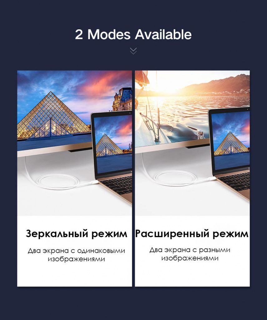 Кабель UGreen USB-C to DisplayPort 1.5m (3)