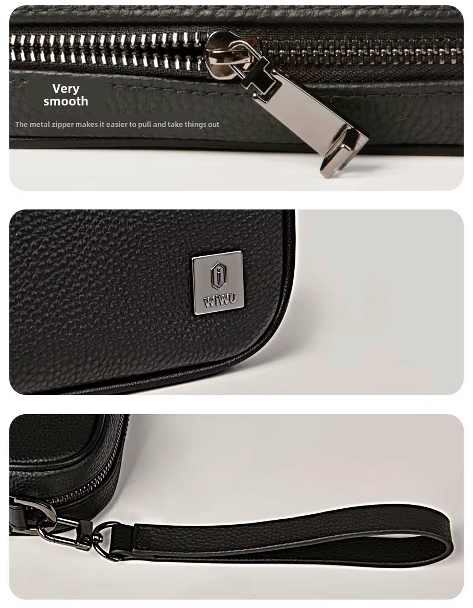 Сумка Wiwu Master Genuine Leather Fingerprint Lock Pouch (6)
