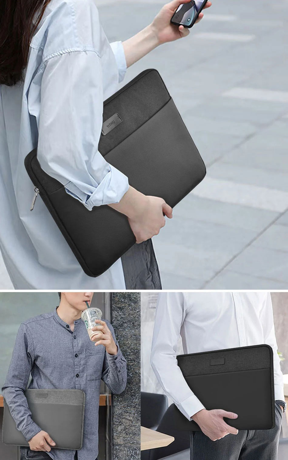 Сумка для ноутбука WIwu Minimalist Laptop Sleeve 16 (5)