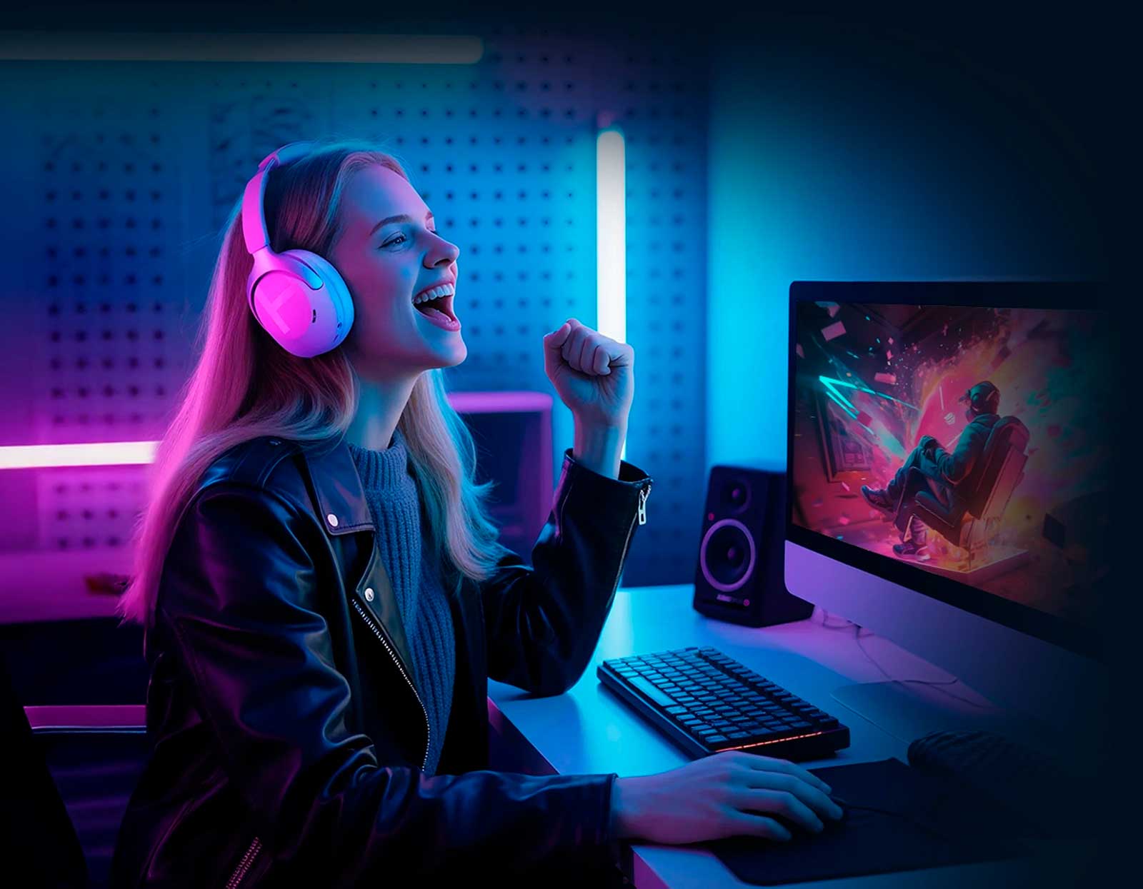 Беспроводные накладные наушники Haylou S40 (13)