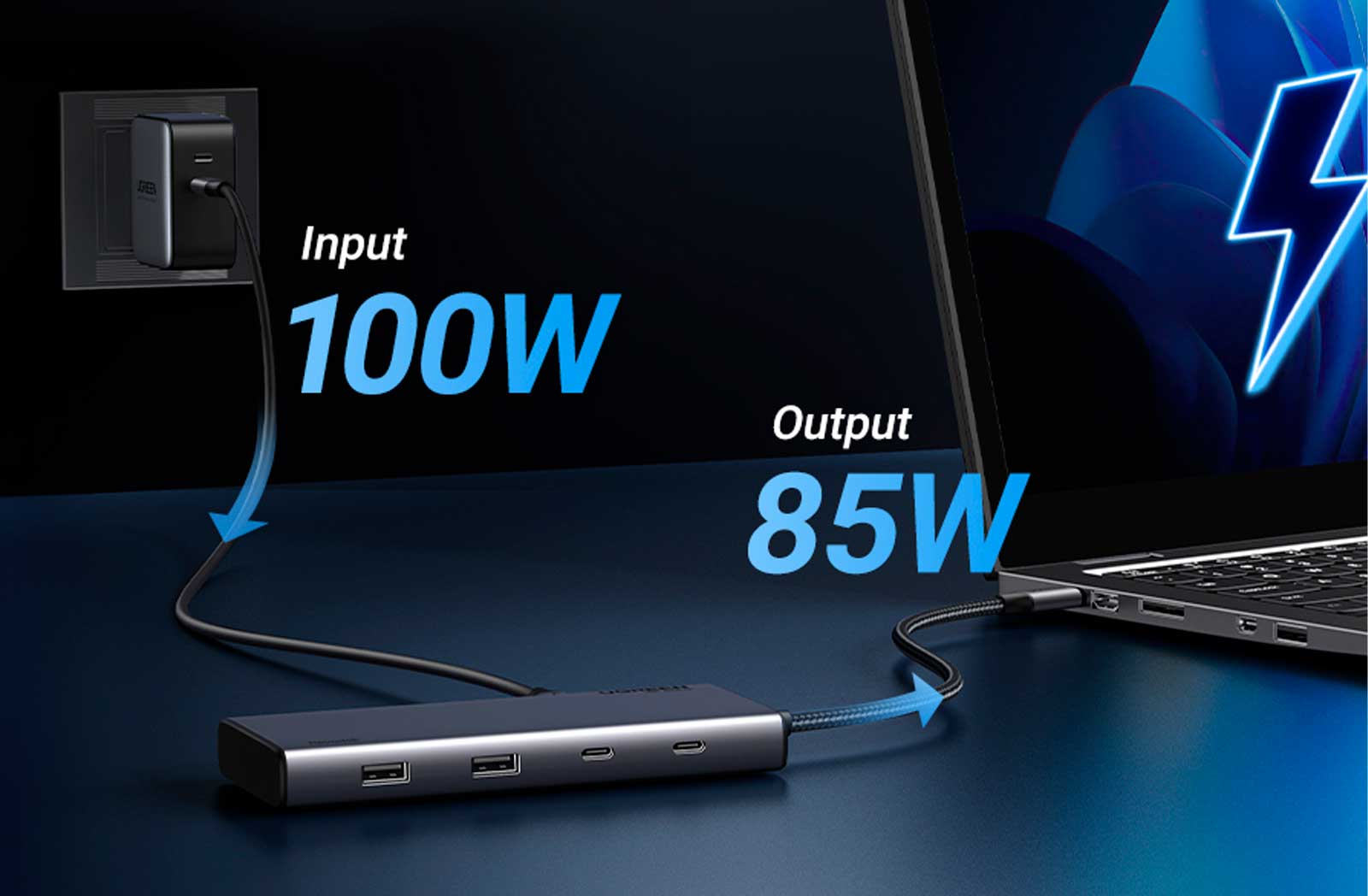 Универсальный адаптер UGreen Dock Adapter (CM639/35625) (5)