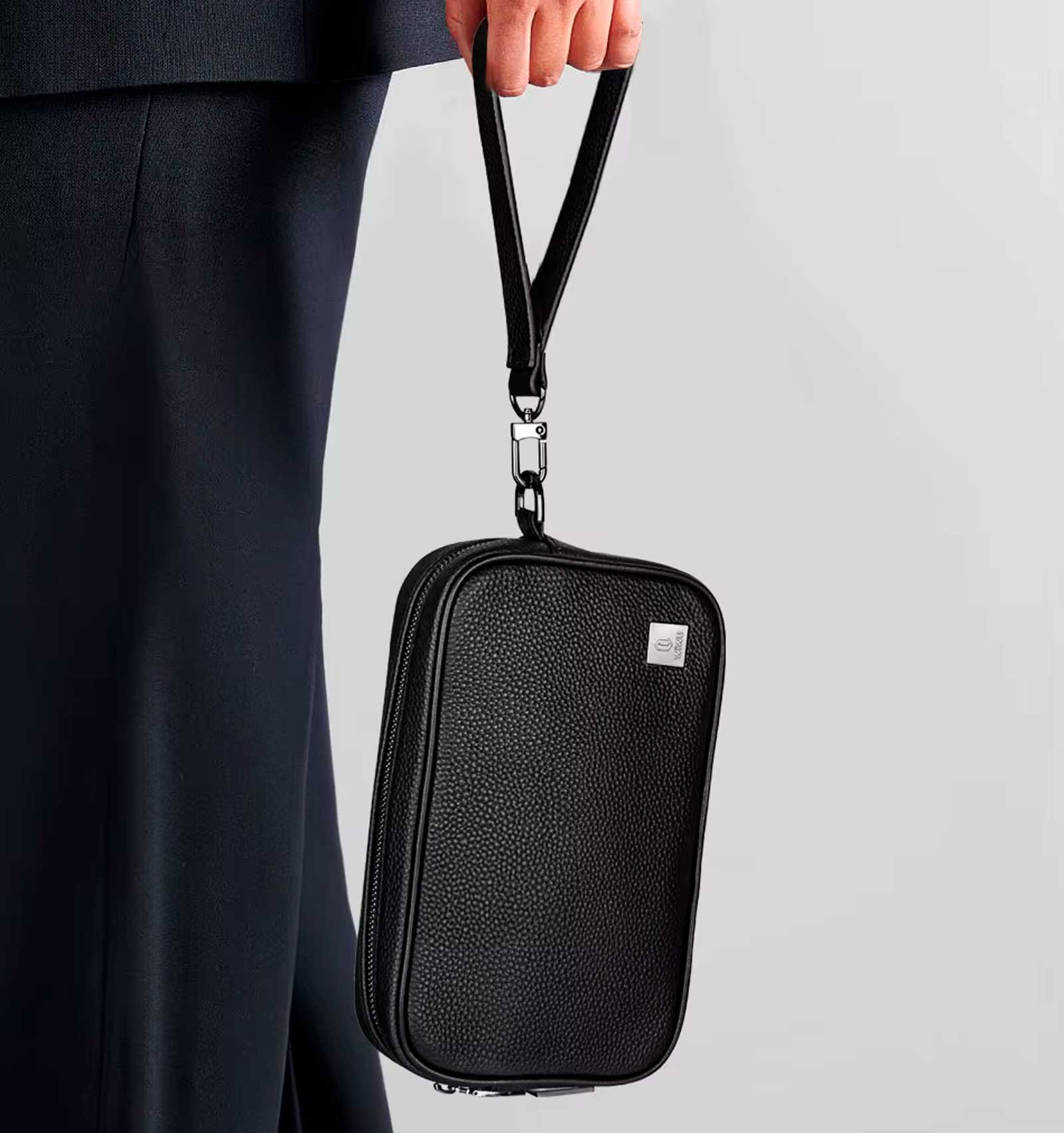 Сумка Wiwu Master Genuine Leather Fingerprint Lock Pouch (4)